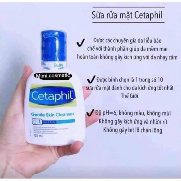 Thành phần của sữa rữa mặt Cetaphil 